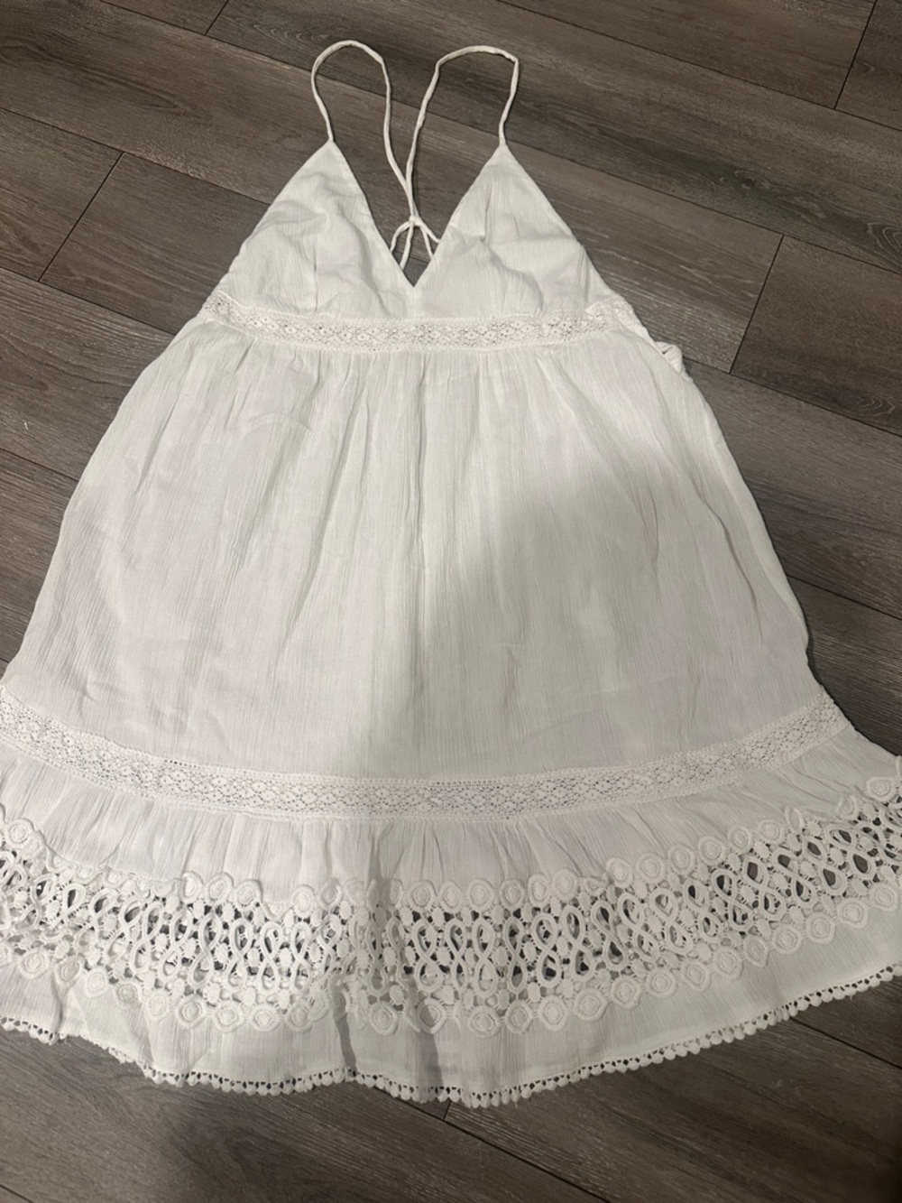 Nanette Lepore Swim Women's White Stella Beach Cover dress